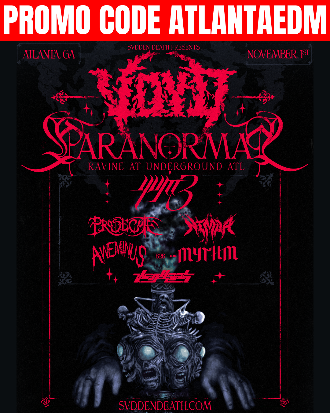 Paranormal Underground: Svdden Death at Ravine Saturday, Nov 1